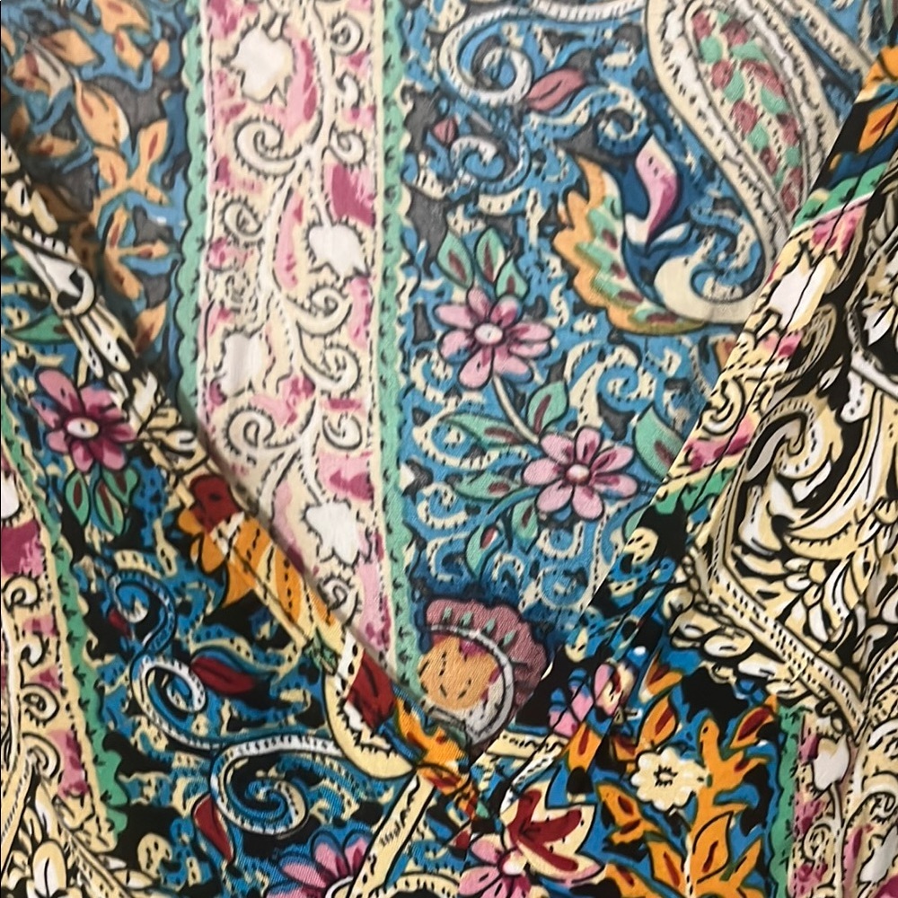 SHEIN Paisley Long Sleeve V-Neck Dress - Picture 5 of 9